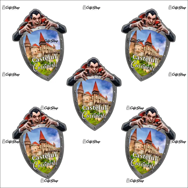 Castelul corvinesti, dracula, romania, magnet frigider mgs134